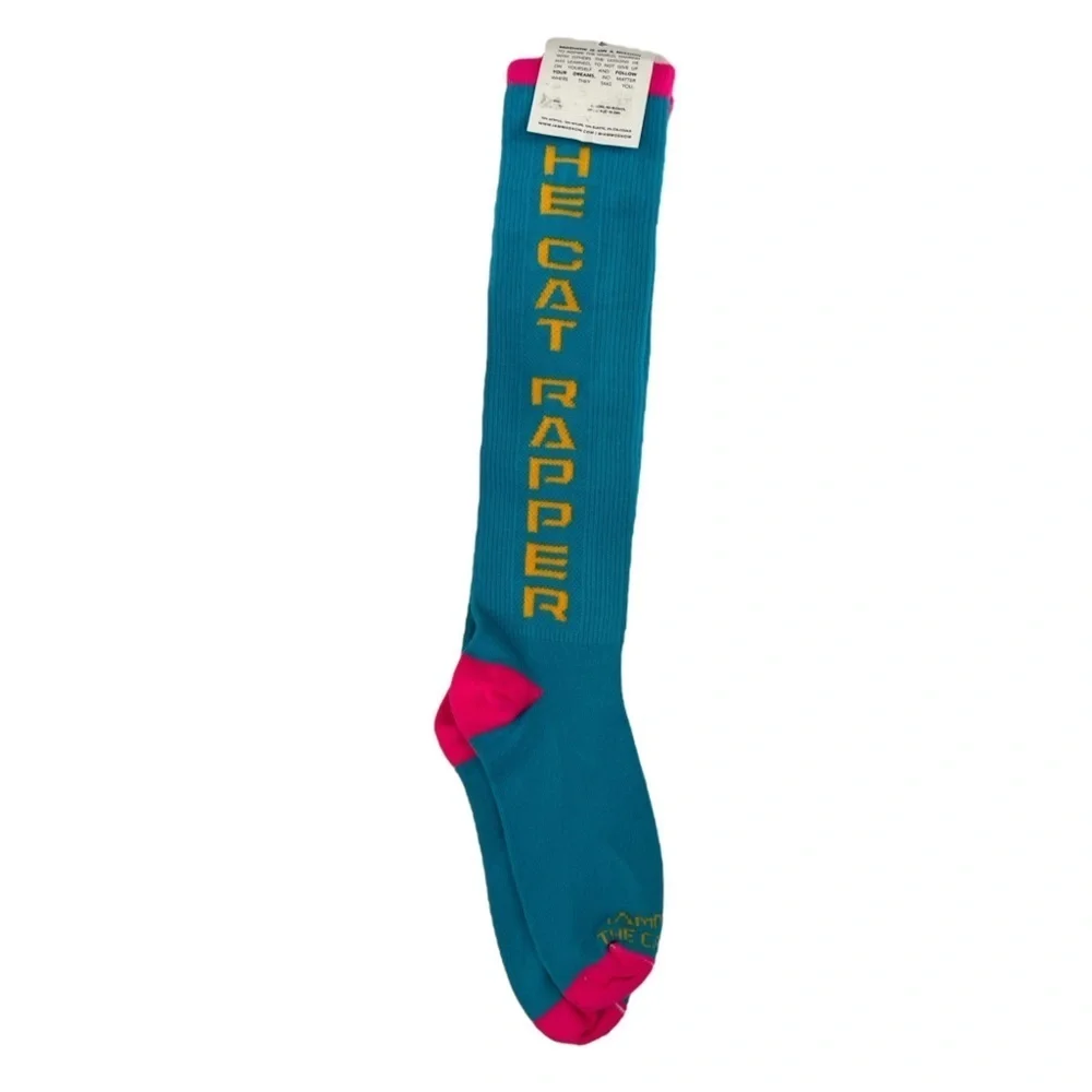 Sock Dreams Knee Length I Am Moshow The Cat Rapper Colorful Socks​​​​
